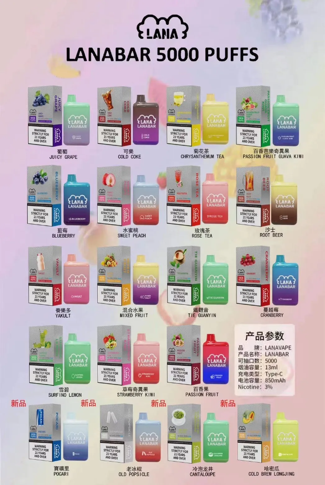 【職人級】LANA 5000 抽 獨家 Mesh 網芯黑科技 極致綻放液態果韻純粹層次 內置 850mAh 霸氣大電池 台灣現貨:圖片 3